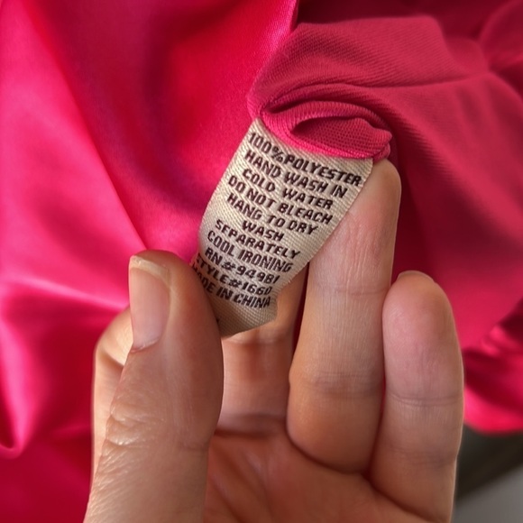 HOT PINK Black Bow Appliqué Mini Dress Size XXS - Picture 6 of 13